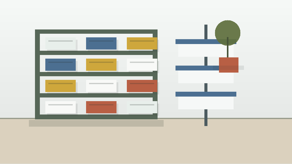 Bathroom & Laundry storage illustration